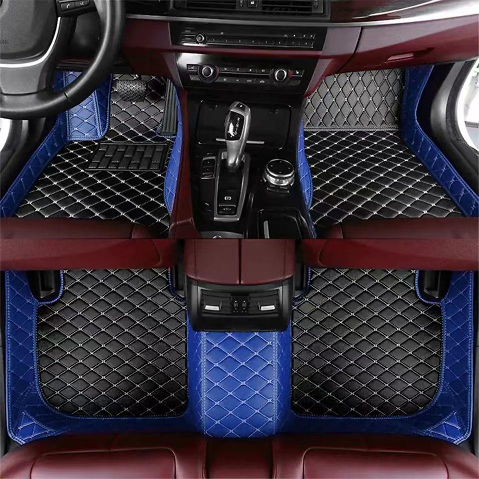 Single Layer Floor Mats Blue + Black 4 Seater single-layer-floor-mats-auto-parts-12