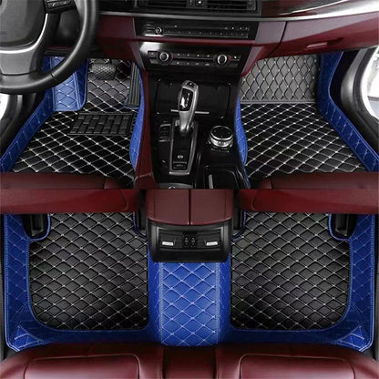 Single Layer Floor Mats Blue + Black 4 Seater single-layer-floor-mats-auto-parts-12