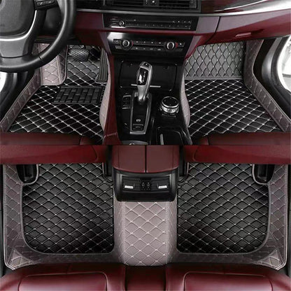 Single Layer Floor Mats Gray + Black 4 Seater single-layer-floor-mats-auto-parts-13