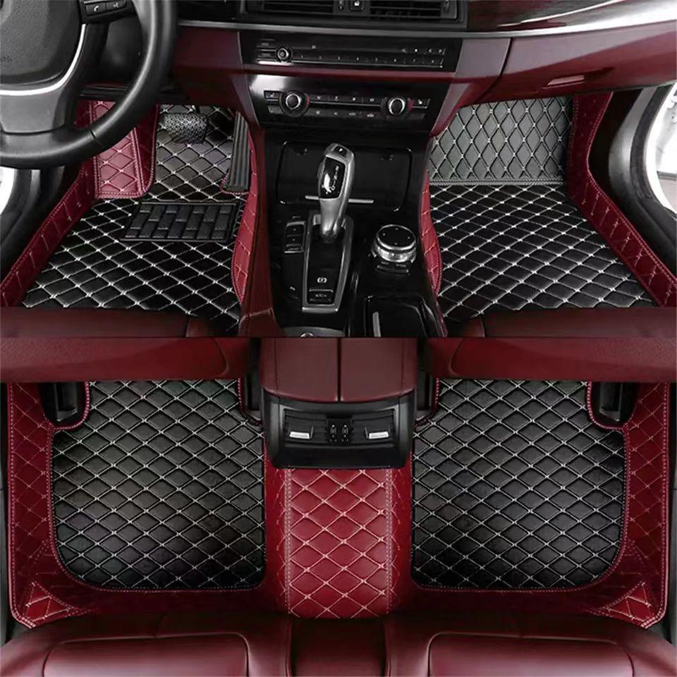 Single Layer Floor Mats Red + Black 4 Seater single-layer-floor-mats-auto-parts-15