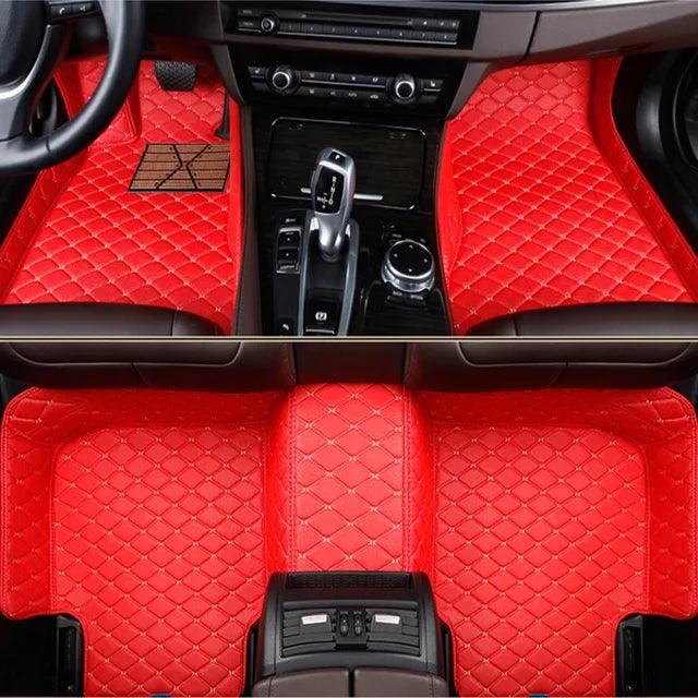 Single Layer Floor Mats Red 4 Seater single-layer-floor-mats-auto-parts-20