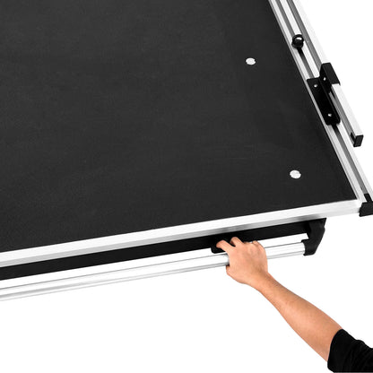 Sliding Truck Bed Organizer, 65 x 48 Inch Heavy-Duty Truck Bed Storage Drawer with 1000 lbs Capacity, 6 Movable Rings for Cargo Securing, 2-Position Slide-Out Tray for Pickup Trucks