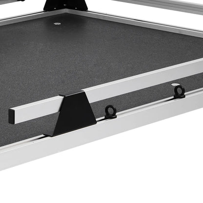 Sliding Truck Bed Organizer, 65 x 48 Inch Heavy-Duty Truck Bed Storage Drawer with 1000 lbs Capacity, 6 Movable Rings for Cargo Securing, 2-Position Slide-Out Tray for Pickup Trucks