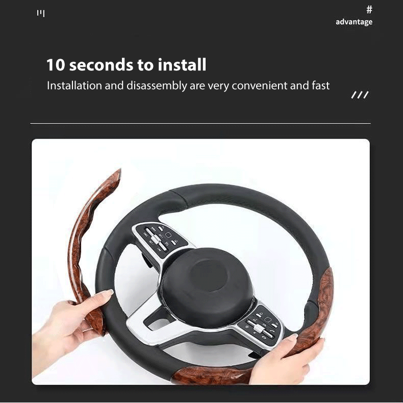 Steering Wheel Cover High-end Luxury Peach Wood Grain Steering Wheel Cover steering-wheel-cover-high-end-luxury-peach-wood-grain-steering-wheel-cover-auto-parts-8