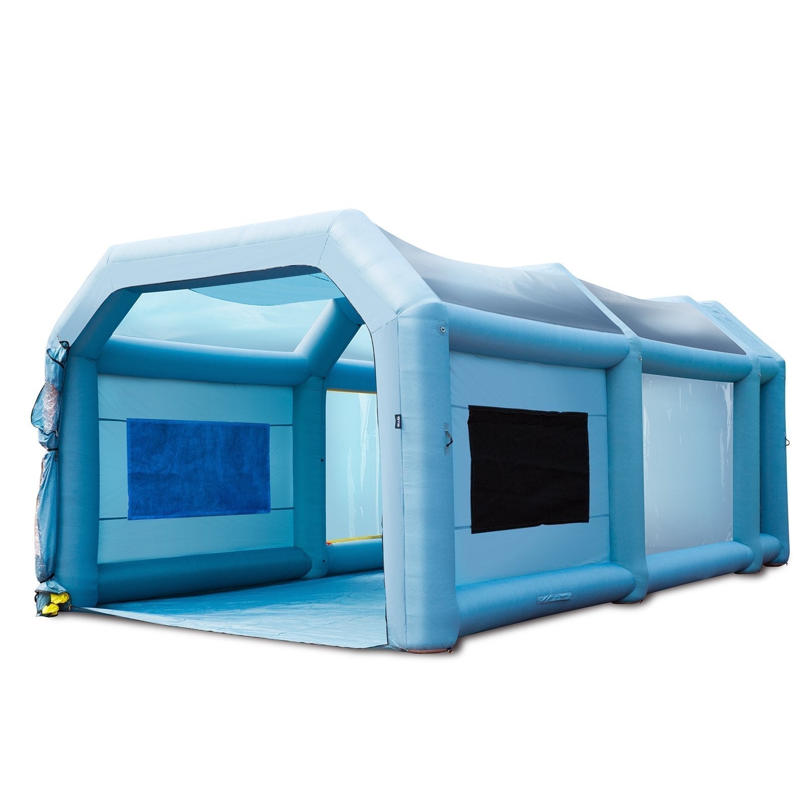 Inflatable Paint Booth, 28x16x11ft Inflatable Spray Booth, High Powerful 750W+950W Blowers Spray Booth Tent BLue 28 x 16 x 11 ft us_CQSPQFLSS2816PT98V1_original_img-v4_inflatable-paint-booth-m100-9