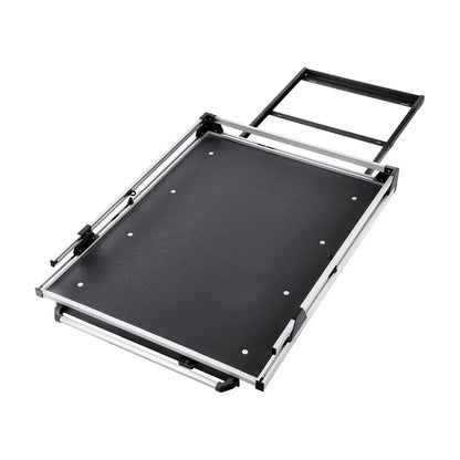 Sliding Truck Bed Organizer, 58 x 41 Inch Heavy-Duty Truck Bed Storage Drawer with 1000 lbs Capacity, 6 Movable Rings for Cargo Securing, 2-Position Slide-Out Tray for Pickup Trucks