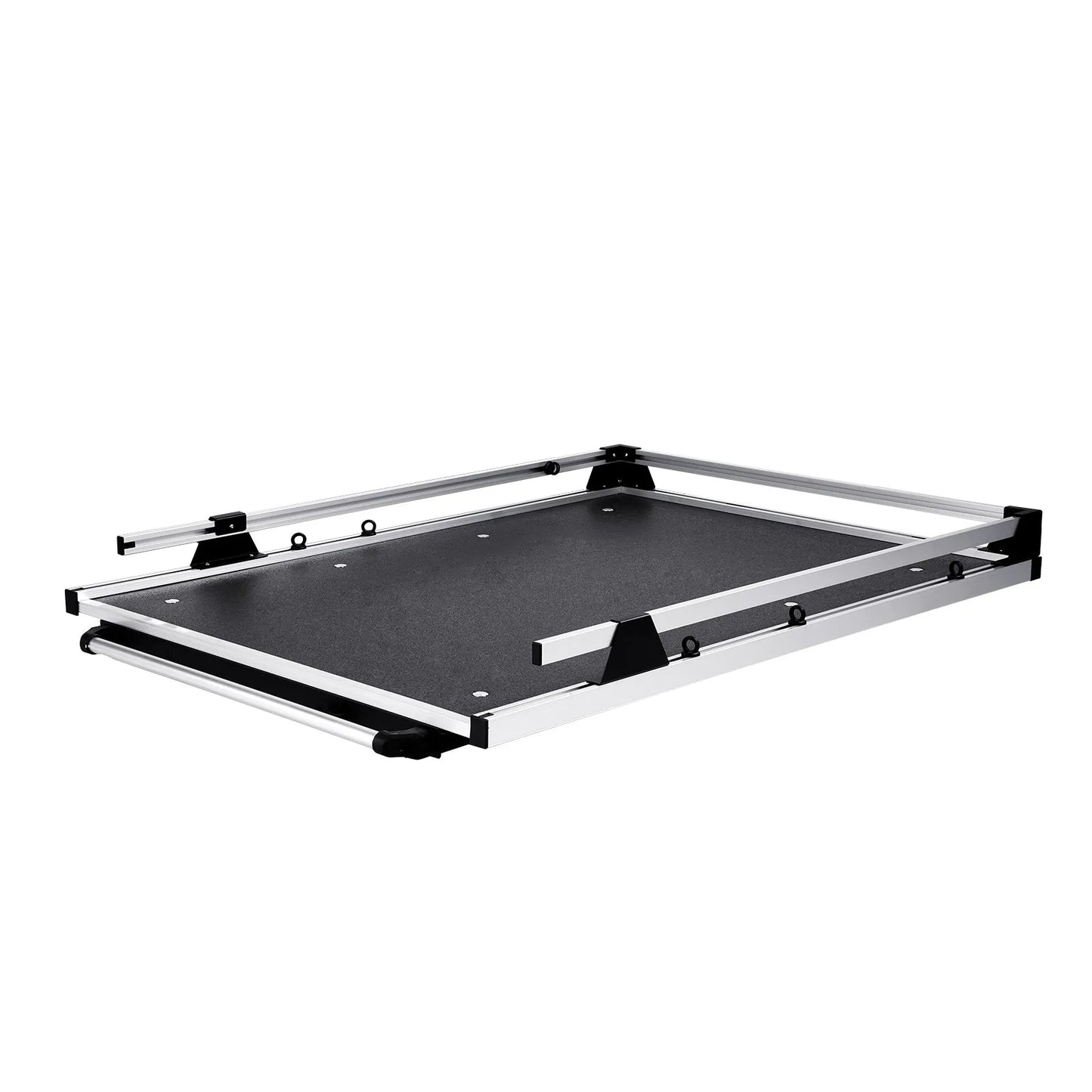 Sliding Truck Bed Organizer, 78 x 48 Inch Heavy-Duty Truck Bed Storage Drawer with 1000 lbs Capacity, 6 Movable Rings for Cargo Securing, 2-Position Slide-Out Tray for Pickup Trucks