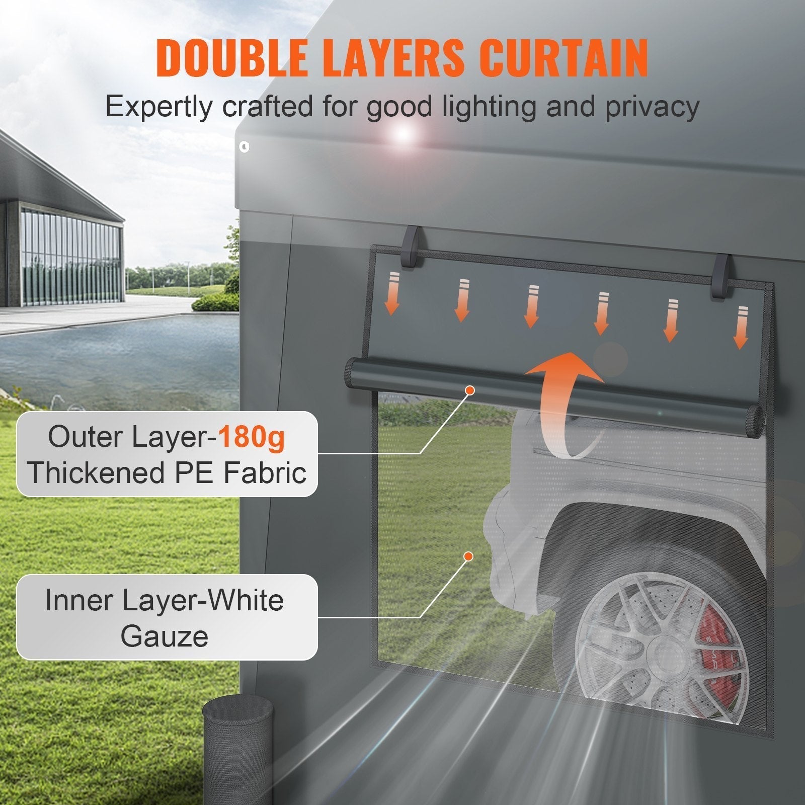 Heavy Duty 10x20ft Car Canopy, Outdoor Garage Shelter with Removable Sidewalls, Roll-up Ventilated Windows & Doors, UV Resistant Waterproof All-Season us_FBSJS810X20FT5MK7V0_original_img-v3_car-canopy-f3