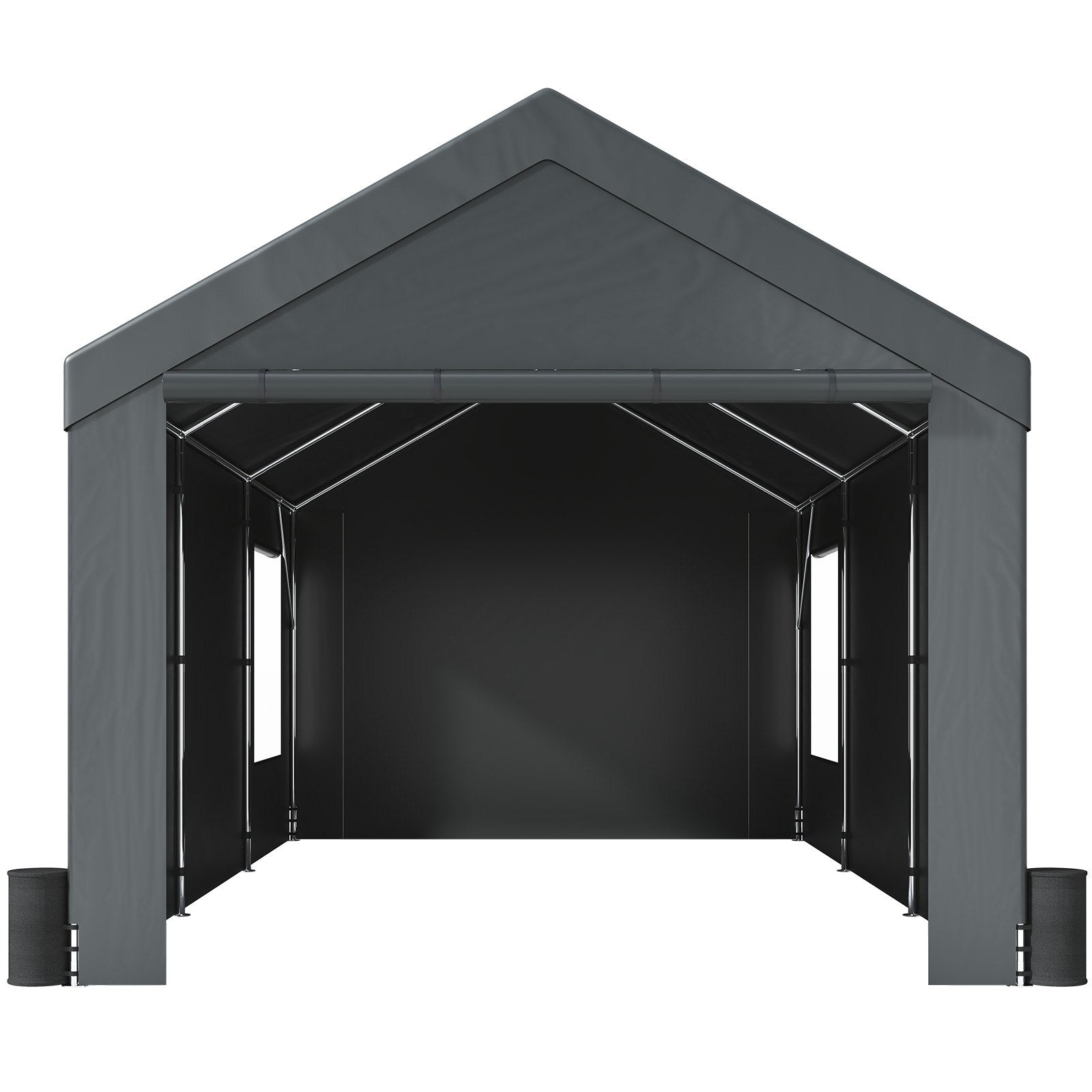 Heavy Duty 10x20ft Car Canopy, Outdoor Garage Shelter with Removable Sidewalls, Roll-up Ventilated Windows & Doors, UV Resistant Waterproof All-Season us_FBSJS810X20FT5MK7V0_original_img-v3_car-canopy-m100-9