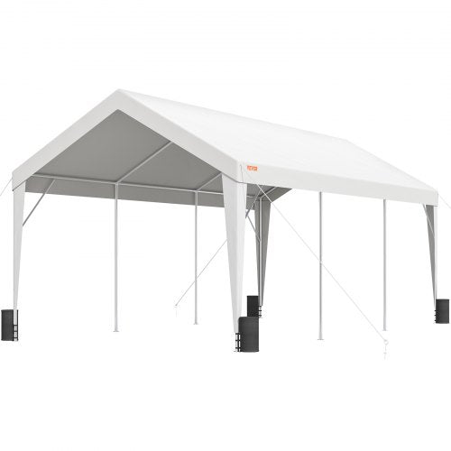 Carport, 10x20 ft Heavy Duty Car Canopy Garage Boat Shelter Party Tent with 8 Reinforced Poles and 4 Weight Bags us_KFSJS810X20FT3BYUV0_goods_img-v2_car-canopy-m100-11