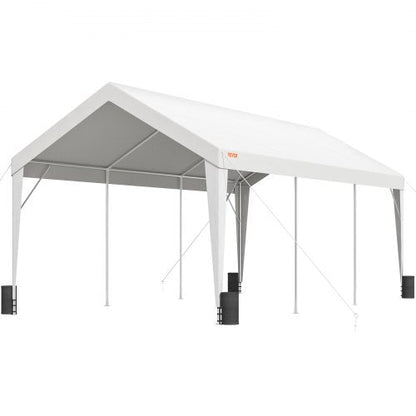 Carport, 10x20 ft Heavy Duty Car Canopy Garage Boat Shelter Party Tent with 8 Reinforced Poles and 4 Weight Bags us_KFSJS810X20FT3BYUV0_goods_img-v2_car-canopy-m100-11