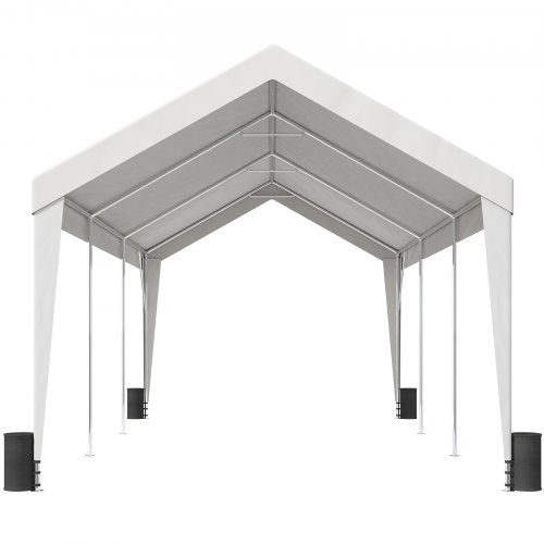 Carport, 10x20 ft Heavy Duty Car Canopy Garage Boat Shelter Party Tent with 8 Reinforced Poles and 4 Weight Bags us_KFSJS810X20FT3BYUV0_goods_img-v2_car-canopy-m100-9