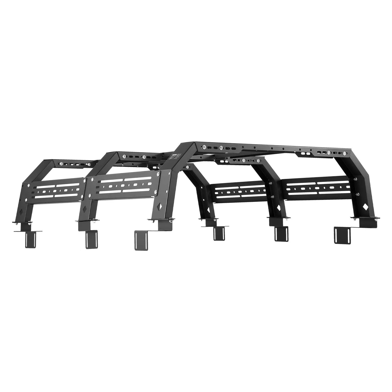 Overland Truck Bed Rack, 51.2-65.4 in Adjustable Width, Heavy-Duty Cargo Rack with Sidebar, 900 lbs Static Capacity, Compatible with Mid-Size Trucks Tacoma, Ranger, Gladiator JT, and Colorado