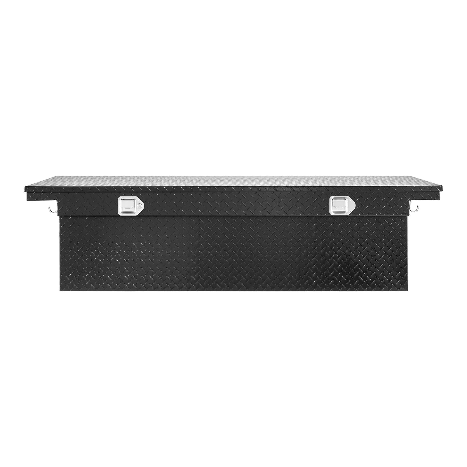 Crossover Truck Tool Box, 69 Inch Heavy-Duty Aluminum Toolbox with Diamond Plate Texture, Pickup Truck Bed RV Trailer Storage Organizer, Waterproof with Stainless Steel Lock, Keys & Side Handles