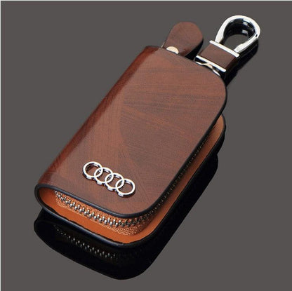 Wood Grain Leather Car Key Case wood-grain-leather-car-key-case-auto-parts-9